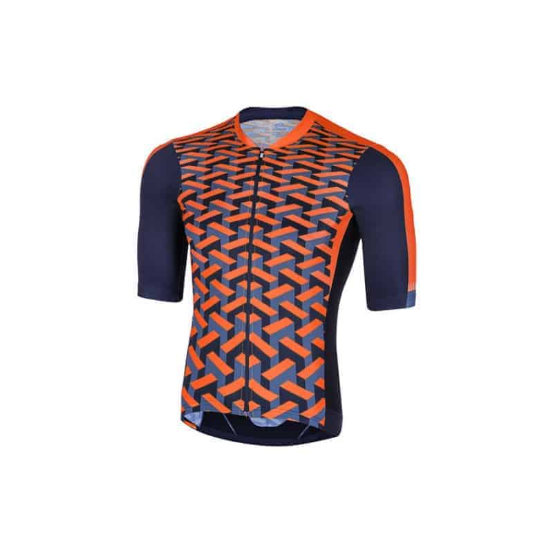 MAGLIA CICLISMO ZERO rh+ VERTIGO JERSEY ECU0502 colore ARANCIO-BLU