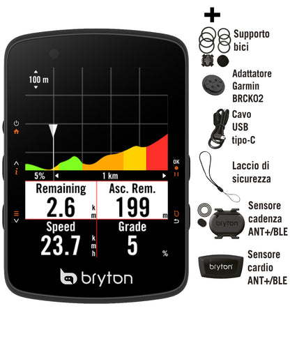 Bryton Rider 550D With CAD and HRM