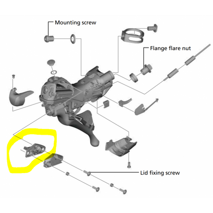 Shimano ST-R9120 Levá membrána