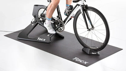Tacx mat rolled up for smart trainers